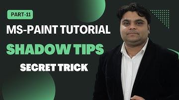 How to create Shadow / Reflection in Ms Paint | Ms Paint secret tricks part 13