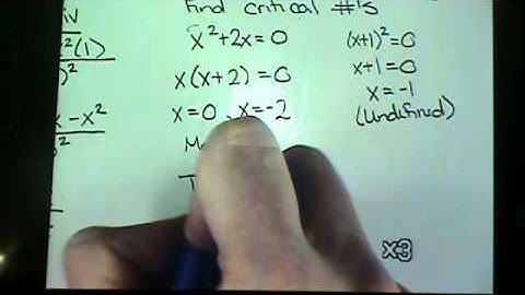 3 3 First Derivative Test