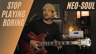 Neo-Soul Guitar Licks & Lesson | Stand Out Using Intervals [TABS]