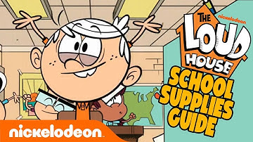 The Loud House Back To School  Supplies Guide! 📝 + EXCLUSIVE Bonus Clip!