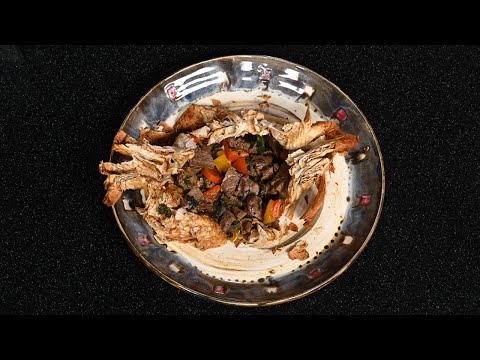 Бохча. Салат из красной фасоли с курицей