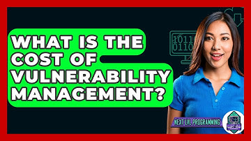 What Is The Cost Of Vulnerability Management? - Next LVL Programming