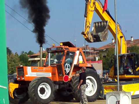 Fiat 1880dht allo speed pulling di Budrio (BO)