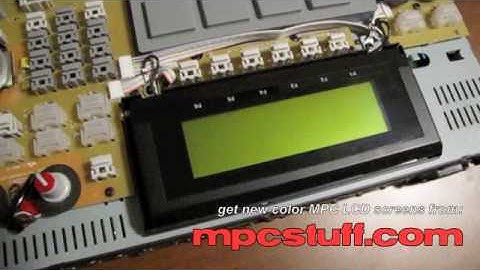 Akai MPC 2500 White / Blue LCD Screen Install from MPCstuff.com