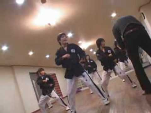 2008년 1월 7일 Arirang TV 품새태권댄스팀 촬영 현장