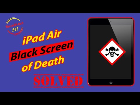 iPadの死の黒い画面、iPadがアップルのロゴで動かなくなった、空白の画面でiPadが充電されていない状態を修正