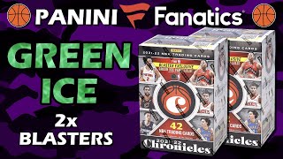 Fanatics Blasters! 2021-22 Panini Chronicles Green Ice Fanatics Blaster 2x Box Review