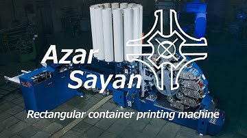 FULLY AUTOMATIC RECTANGULAR AND OVAL CONTAINER PRINTING MACHINE MODEL R-DO-7