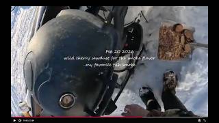 Newfoundland, Feb 20 2026 In the Woods Rabbit catching, Coyote, and Firewood and BBQed Trout.