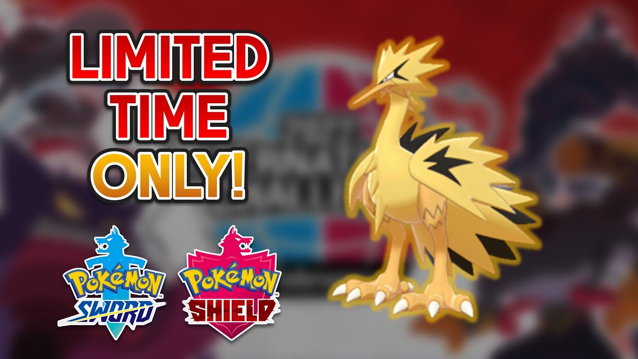 ✨ Online Competition Shiny Zapdos (Galar) ✨ Pokemon Sword and Shield  Perfect IV