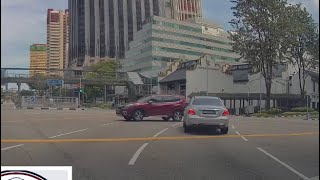 18May2020 New Bridge Road Subaru Forrester Beating Red Light At The Cross Junction