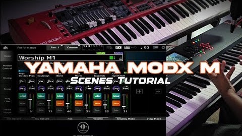 Yamaha MODX M Scene Tutorial
