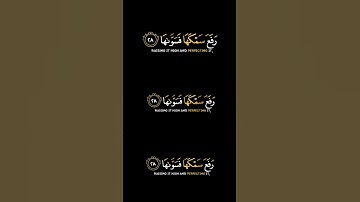 س النازعات - الآيات - 27-33 أأنْتُم أَشَدُّ خَلْقاً أَمِ السَّمَآءُ بَناهَا* رَفَعَ .....