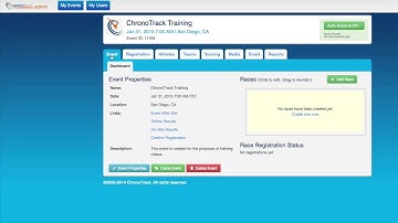 How to create a race in ChronoTrack Live