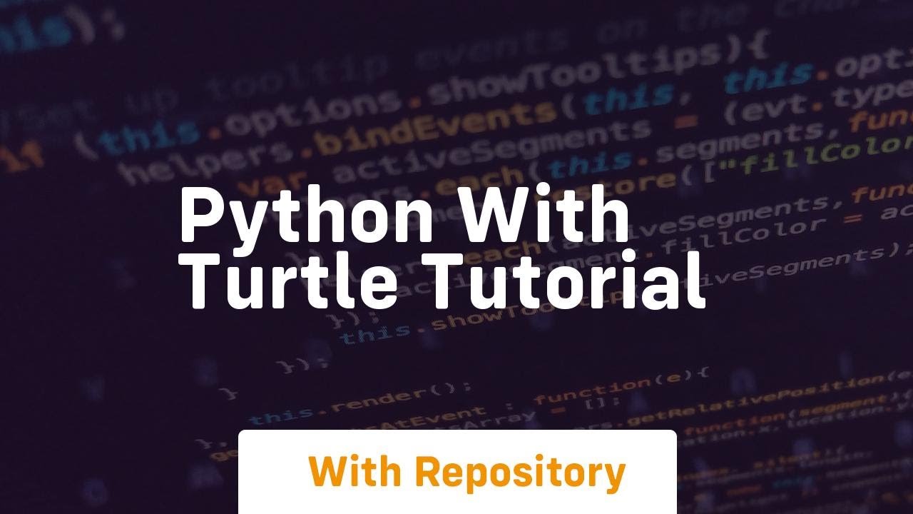 python with turtle tutorial - YouTube