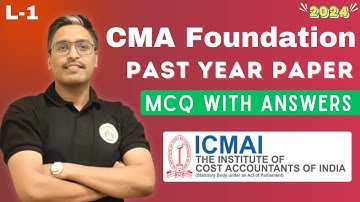 CMA Foundation MCQs | CMA Exam Preparation Dec 2024