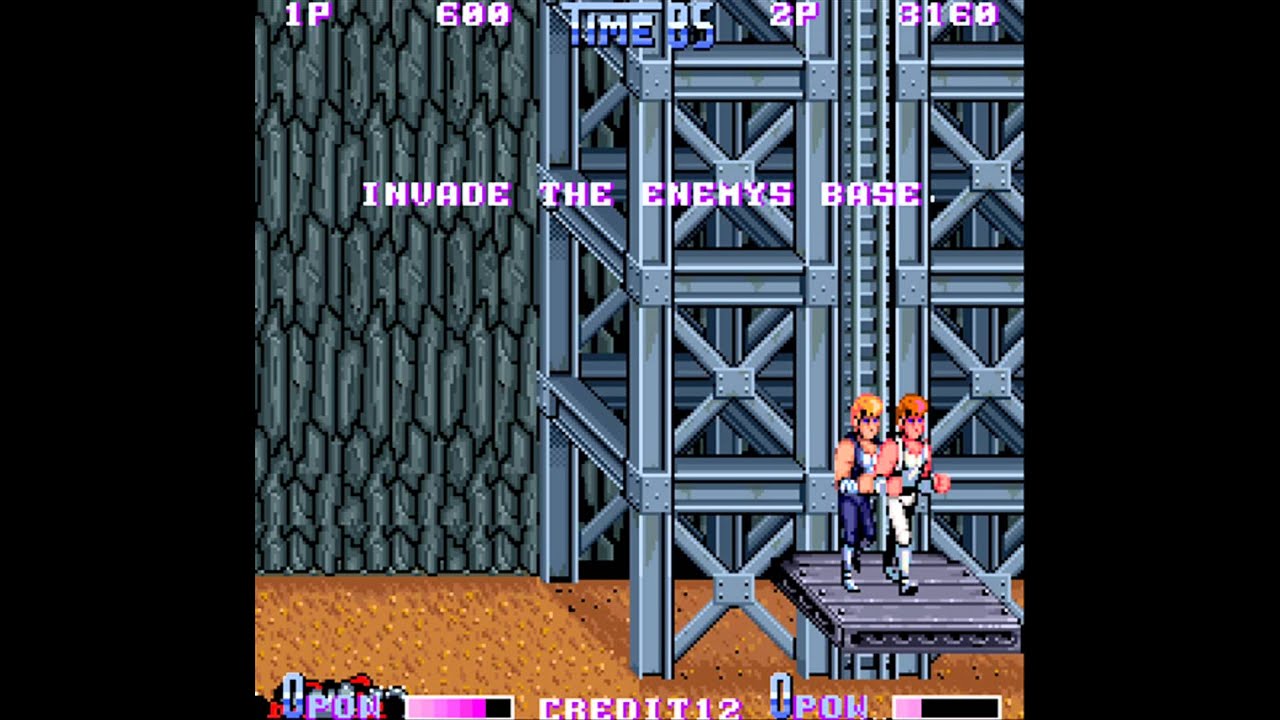 Double Dragon Arcade 2 Players Longplay 