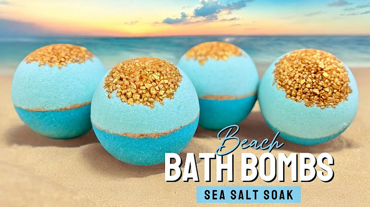 Make Beach Bath Bombs That Create A Relaxing Sea Salt Bath Soak!