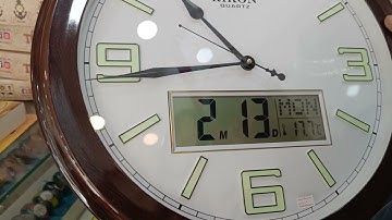How to Set Digital Wall Clock Lcd Time || Year Date and Month Setting #navyawatchgallery