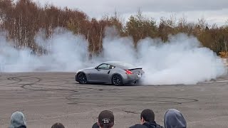 Nissan 370Z auto cross laps and DONUTS!