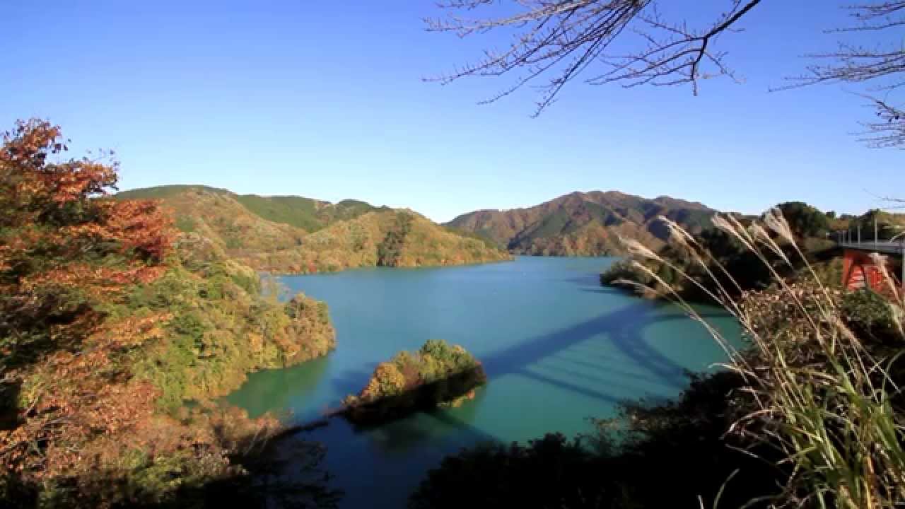 神奈川県 宮ヶ瀬湖の紅葉 1 2 Hd 地図あり Youtube