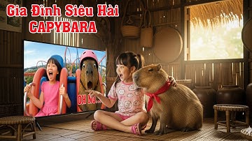 Gia Đình Siêu Hài – Bé và capybara cùng chơi tàu lượn – Cái kết bất ngờ 🤣