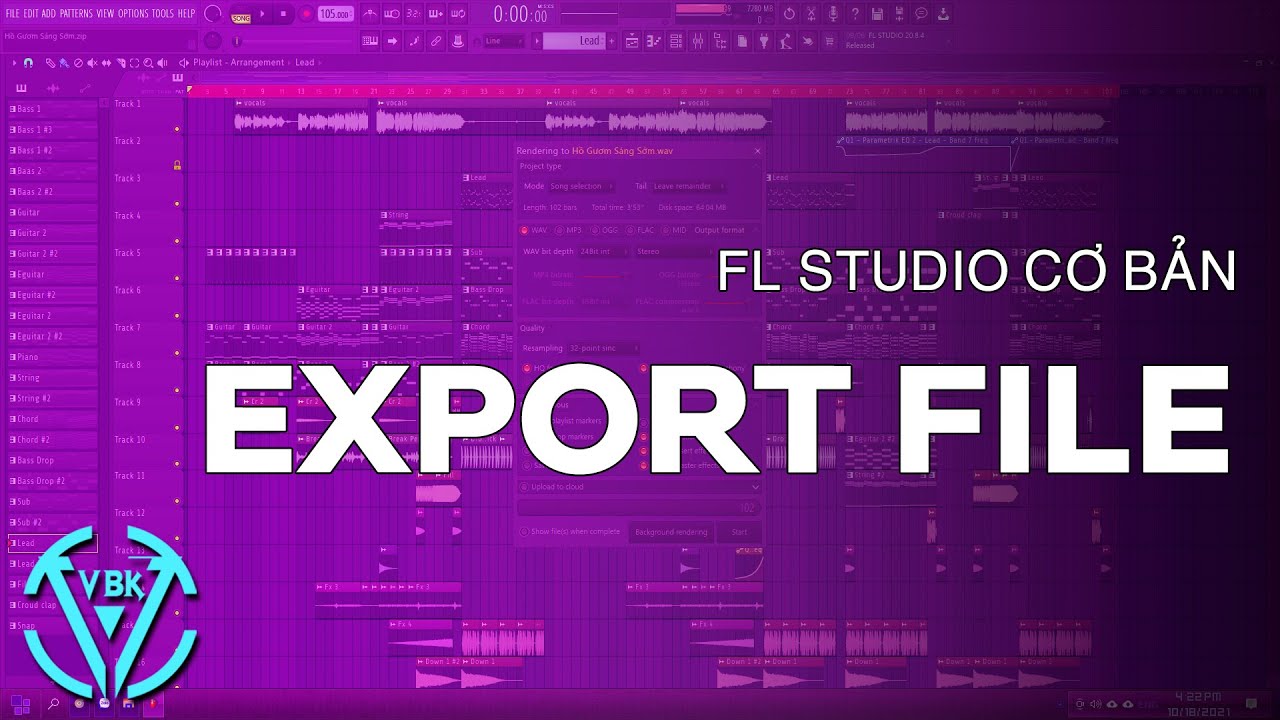 Hướng Dẫn FL Studio: Xuất Files ( Export File) | Thế Phương VBK