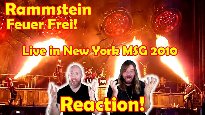 Musicians react to hearing Rammstein - Feuer Frei! (Live in New York MSG 2010) 4K HD