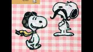 SNOOPY　キラキラ　スパンコールシール Vintage