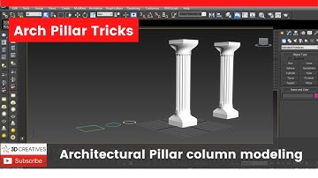 Pillar column modeling using Loft in 3ds max//3DCreatives