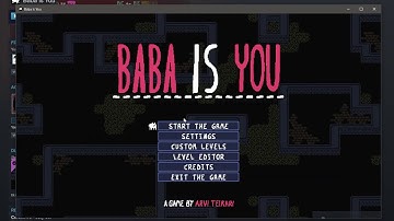 【Baba Is You】 Enabling Custom Levels and Level Editor (OBSOLETE)