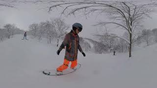 夏油高原20190211衝樹林2