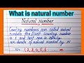 What is natural number / प्राकृतिक संख्या | prakritik sankhya Kya hoti hai