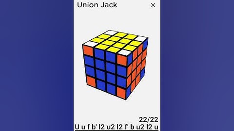 Union Jack pattern #youtubeshorts #rubikcube