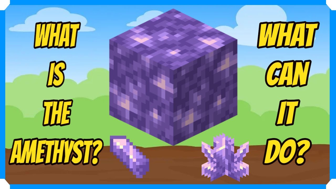 What Is The Amethyst & What Can It Do? Minecraft Bedrock (MCPE/Xbox/PS4