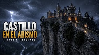 Castillo en el Abismo Bajo la Tormenta | Stormy Cliffside Castle Rain Sounds for Sleep