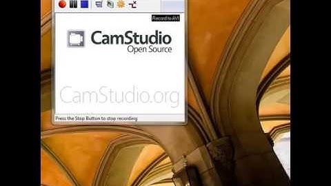 Recording the screen with Camstudio