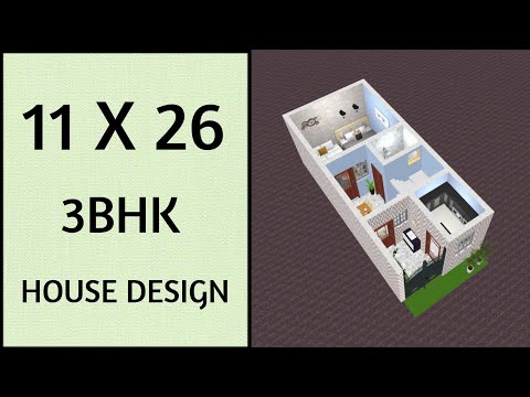 3 bedroom ll best plan in 11x26 ll 11x26 house plan ll 11x26 house design ll 30 Gaj