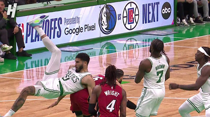 Jaylen Brown got in Caleb Martin’s face after he fouled Jayson Tatum
