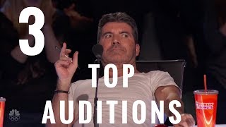 TOP 3 AUDITIONS RISKING Simon's Life on Got Talent Show