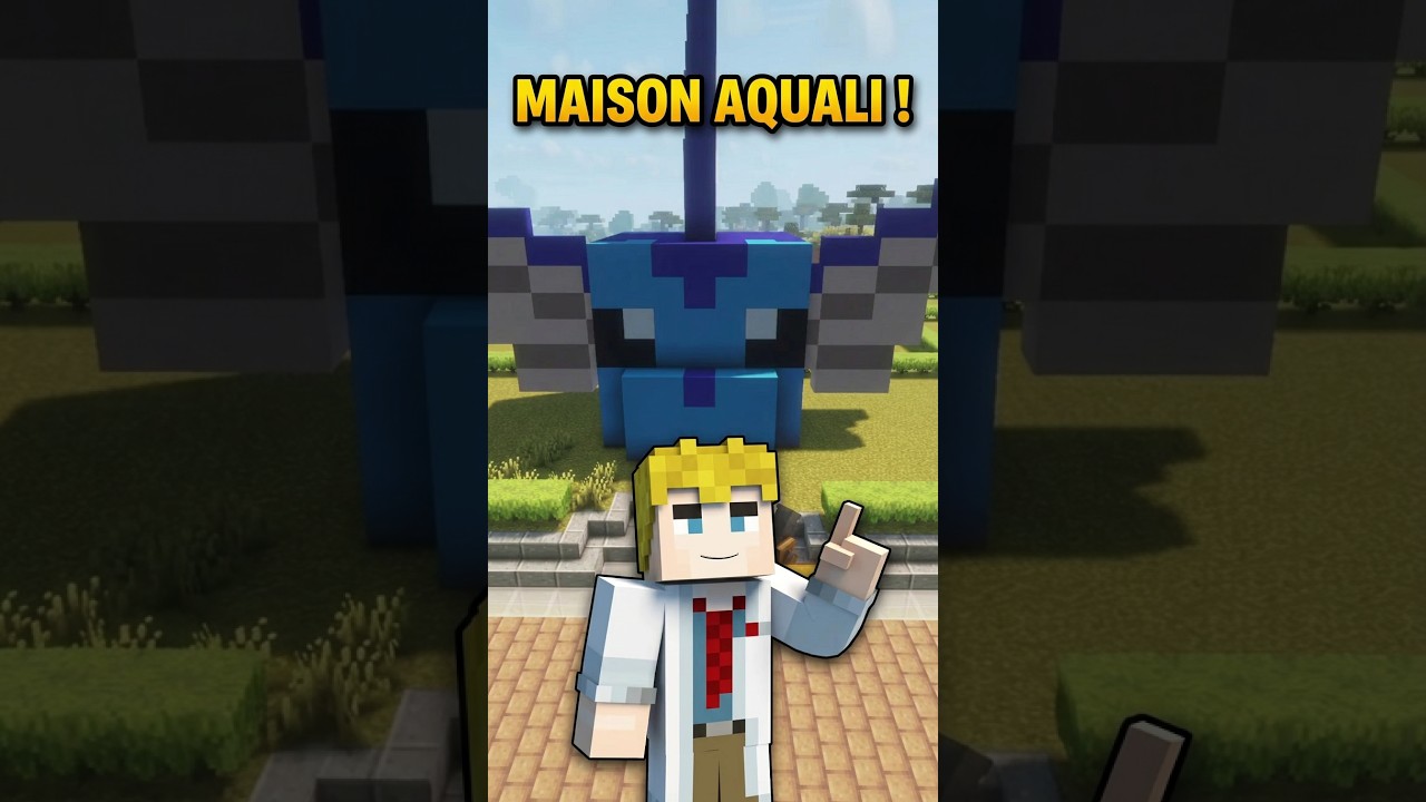 Je construis UNE MAISON AQUALI !! (Le Village Claqué 147) #minecraft