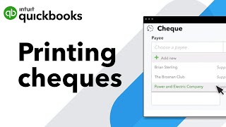 Printing cheques in QuickBooks Online