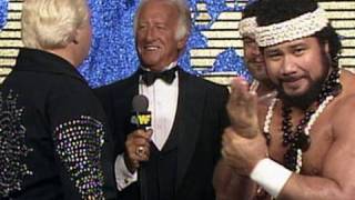 Bob Uecker gets an earful from Bobby "The Brain" Heenan: WrestleMania IV
