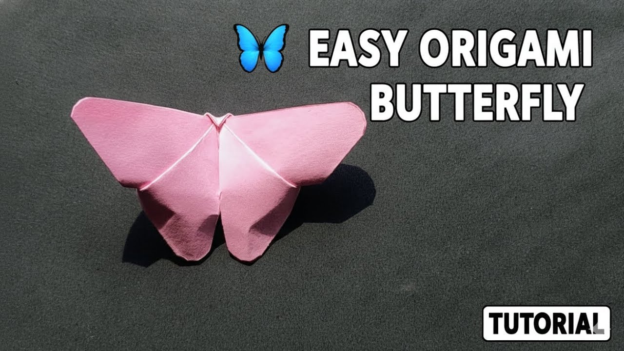 How to Make a Simple Paper Butterfly | DIY Origami for Beginners