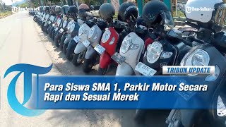 Para Siswa SMA 1 Pasangkayu Parkir Motor Secara Rapi dan Sesuai Merek, Dengan Alasan Estetika