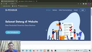 Presentasi Mini Project Pemrograman Web 2 (SI-Penduk) Berbasis Laravel 9