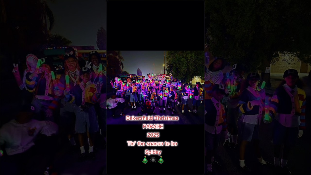 RECAP  Bakersfield Christmas parade 2025 🎄🕷🎄 #community #christmasparade #datkrewacademy #fun