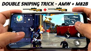 How To Use Double Sniper On Mobile [ AWM + M82B ] 😈 Like PC Players | New Trick Free Fire | screenshot 2