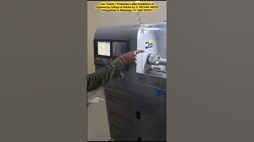 CNC Trainer / Production Lathe Installation at Engineering College  by TL PATHAK GROUP