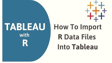 How to import R Programming data files in Tableau | How to import R Data file in Tableau| R &Tableau